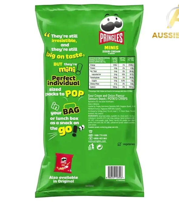 2 x Pringles Minis Sour Cream & Onion 95g - Aussibazaar