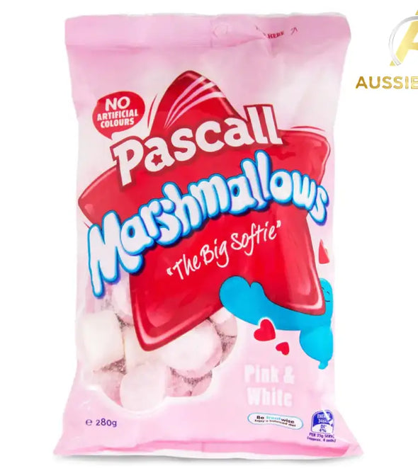 4 x Pascall Marshmallows The Big Softie Pink & White 280g - Aussibazaar