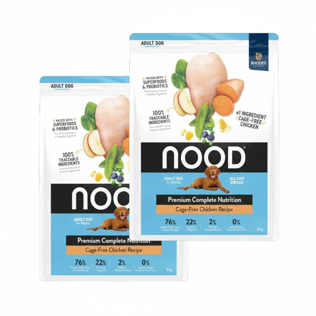 2 x Nood Dry Dog Food – Cage Free Chicken Recipe 7kg