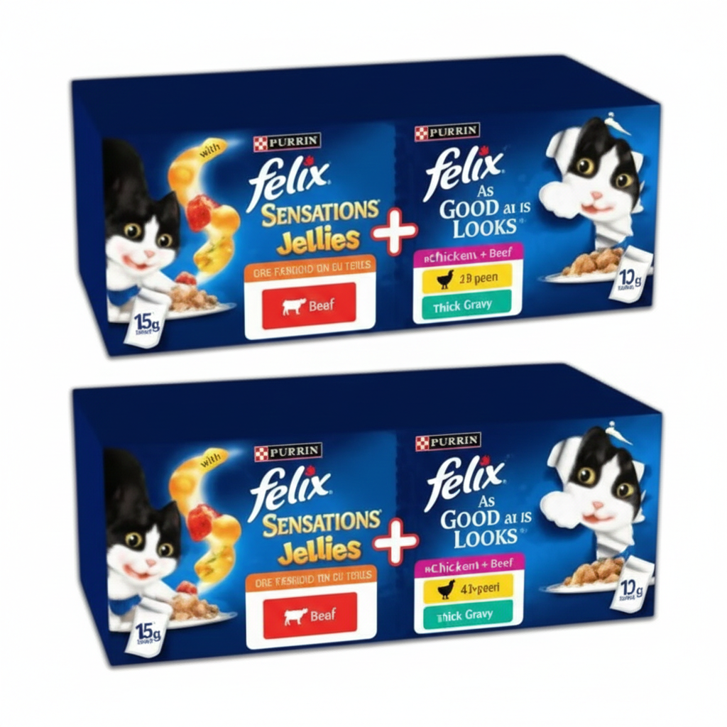 Felix As Good As It Looks Cat Food 48x85g Mixed Jelly Pouches