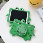 Kids iPad Case Silicone Rotating Stand Shockproof Cover
