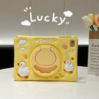 Kids iPad Case Silicone Rotating Stand Shockproof Cover