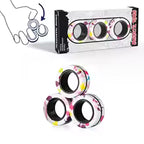 YISHIDANY 3pcs Magnetic Fidget Rings Stress Relief ADHD Spinner Toy