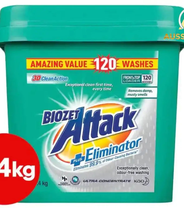 Biozet Attack + Eliminator Laundry Powder 5.4kg - Aussibazaar