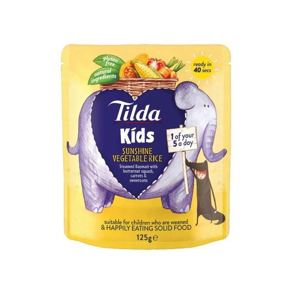 Tilda Kids Sunshine Vegetable Rice Pouch | 125g
