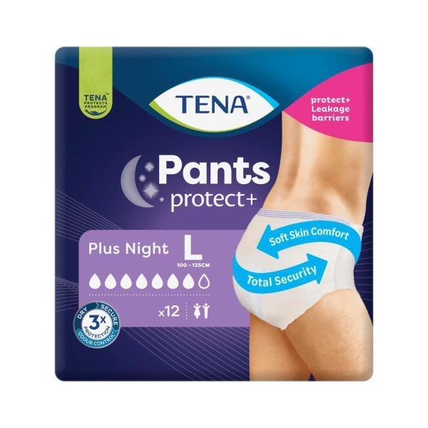Tena Plus Night Pants Size L | 12 Pack