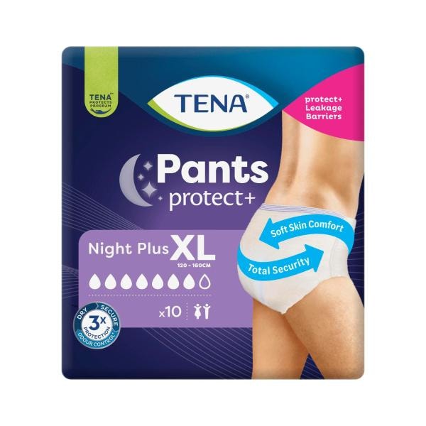 Tena Incontinence Night Pants XL Size | 10 Pack