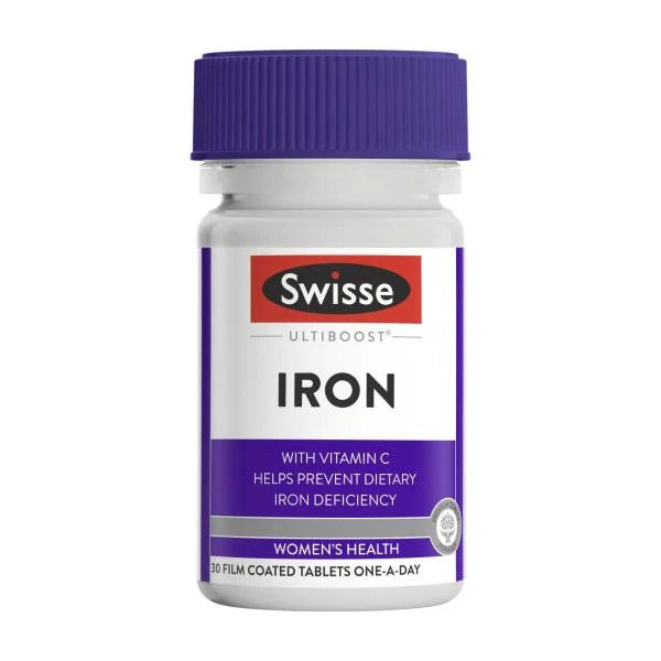 Swisse Ultiboost Iron To Help Relieve Tiredness And Fatigue | 30 pack