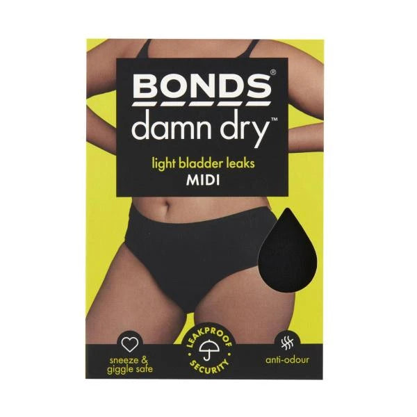 Bonds Womens Damn Dry Underwear Midi Size 18 | 1 pack