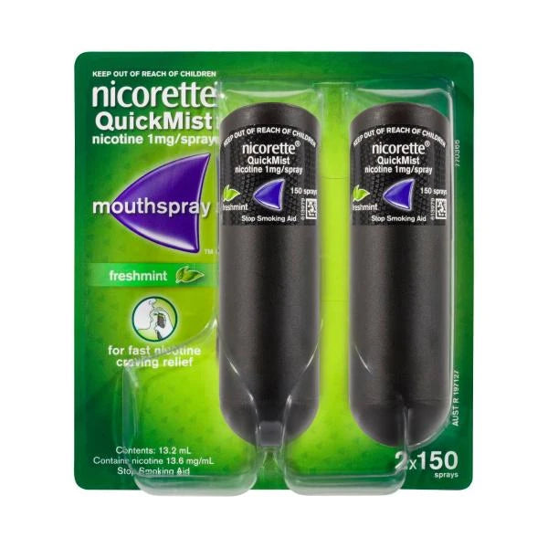 Nicorette Quickmist Mouth Spray Freshmint 26.4ml | 2 Pack