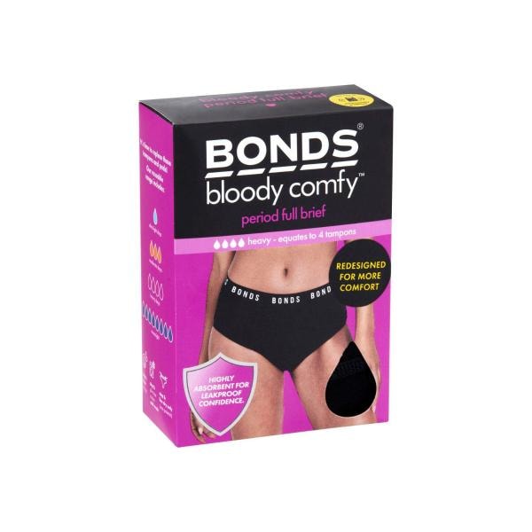 Bonds Bloody Comfy Period Full Brief Heavy Size 10 | 1 pack