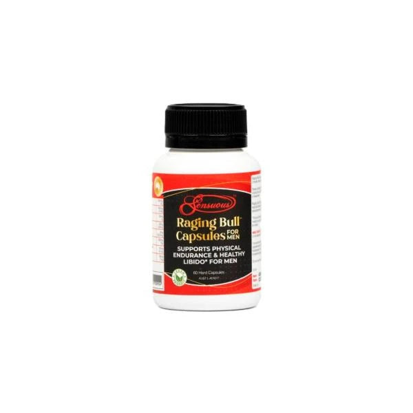 Sensuous Raging Bull Stamina & Libido Caps | 60 pack