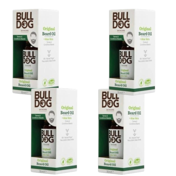 4 x Bulldog Skincare Original Beard Oil | 30mL