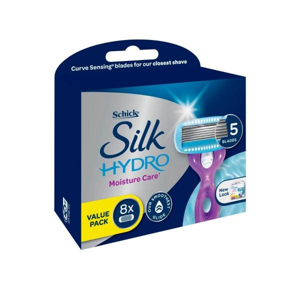 3 x Schick Hydro Silk Blade Refills Value | 8 Pack