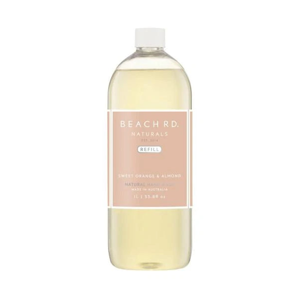 3 x Beach Rd Naturals Hand Wash Refill Sweet Orange & Almond | 1L Secondary image