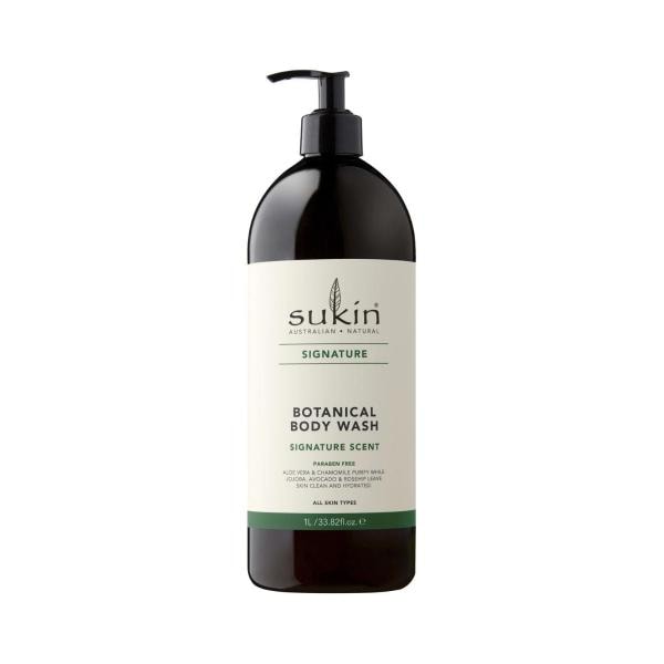 3 x Sukin Signature Botanical Body Wash Pump | 1L