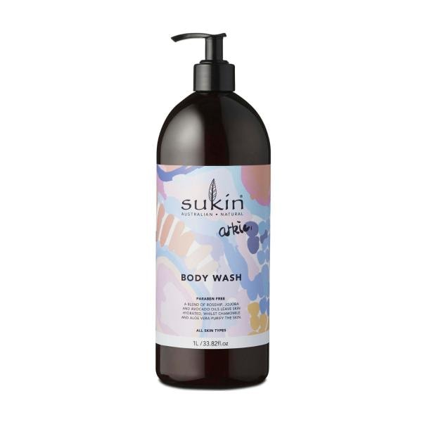 3 x Sukin Art Series Arkie Body Wash Pump | 1L