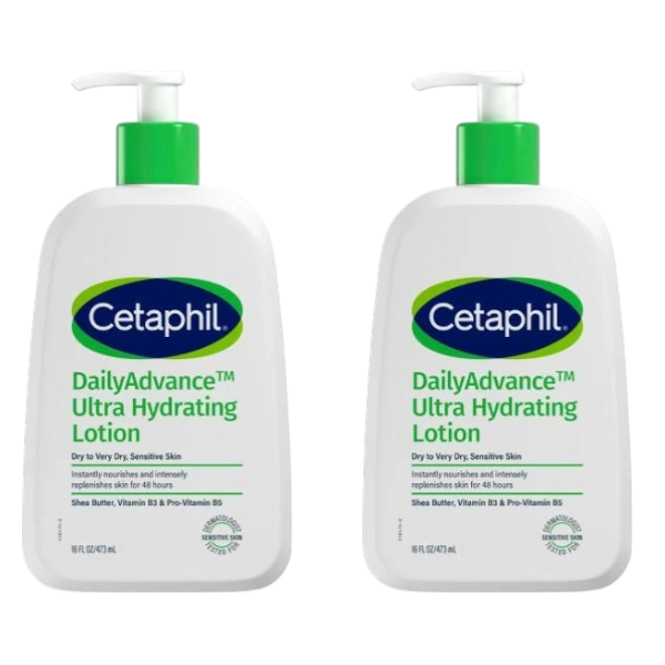 2 x Cetaphil Daily Advance Lotion | 473mL