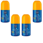 4 x Nivea Sun Kids Protect & Play Spf50 Roll-on Sunscreen | 65mL