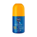 4 x Nivea Sun Kids Protect & Play Spf50 Roll-on Sunscreen | 65mL