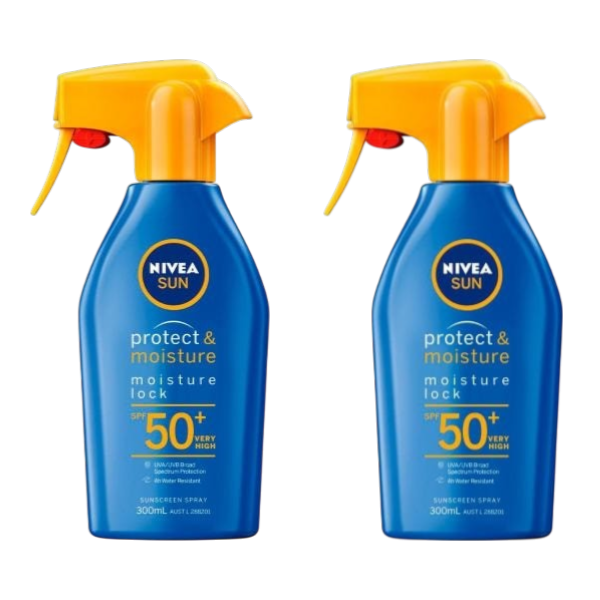 2 x Nivea Sun Spf 50+ Trigger Spray Sunscreen | 300mL Main image