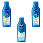 3 x Nivea Sun Kids Ultra Protect & Play Sunscreen Lotion Spf50 | 200mL
