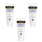 3 x Neutrogena Ultra Sheer Face Sunscreen Spf50 | 88mL