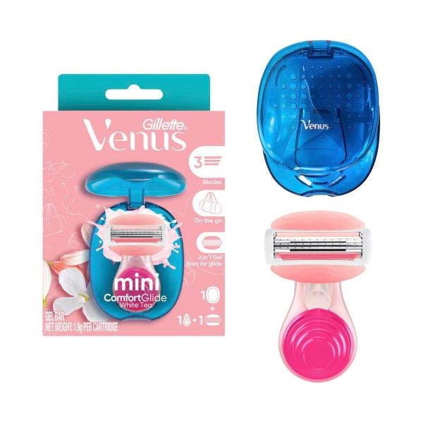 3 x Gillette Venus Comfortglide White Tea Scent Mini Razor | 1 Each