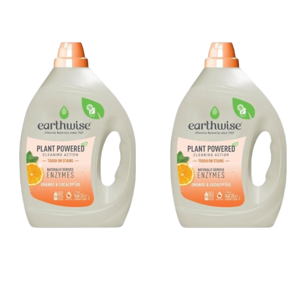 2 X Earthwise Laundry Liquid Orange & Eucalyptus | 4L Main image