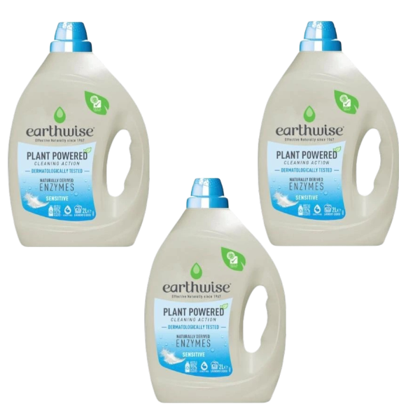 3 X Earthwise Laundry Liquid Sensitive | 2L