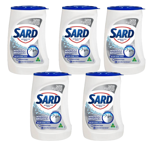 5 X Sard Wonder Ultra Whitening Stain Remover Soaker | 1kg