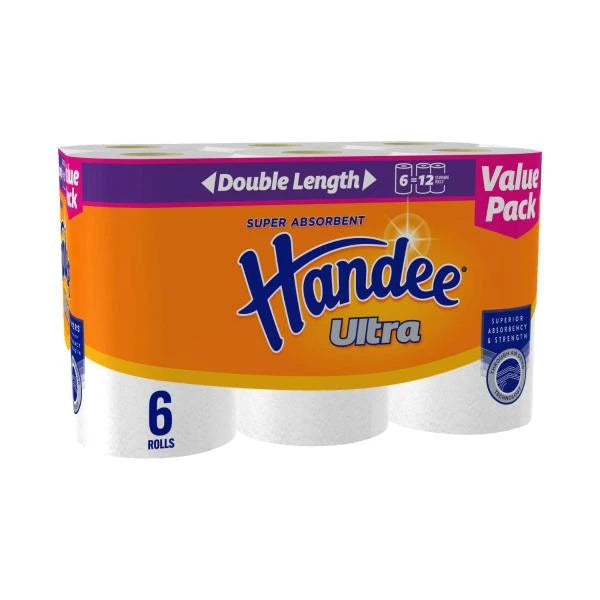 5 X Bulk Handee Ultra Double Length Paper Towel | 6 Pack Secondary image