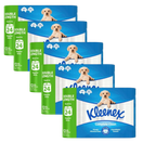 5 X Kleenex Complete Clean Double Length Toilet Paper | 12 pack
