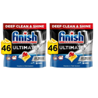 2 X Finish Ultimate Dishwasher Tablets Lemon | 46 Pack