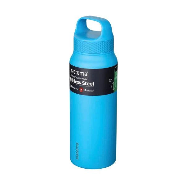 2 X Sistema Stainless Steel Doubled Walled Bottle 650ml | 1 each