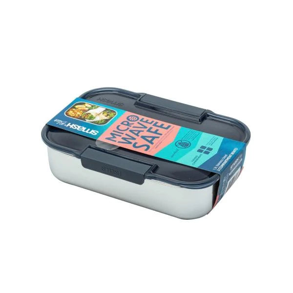 2 X Smash Blue Stainless Steel Bento Box | 1 Each Secondary image