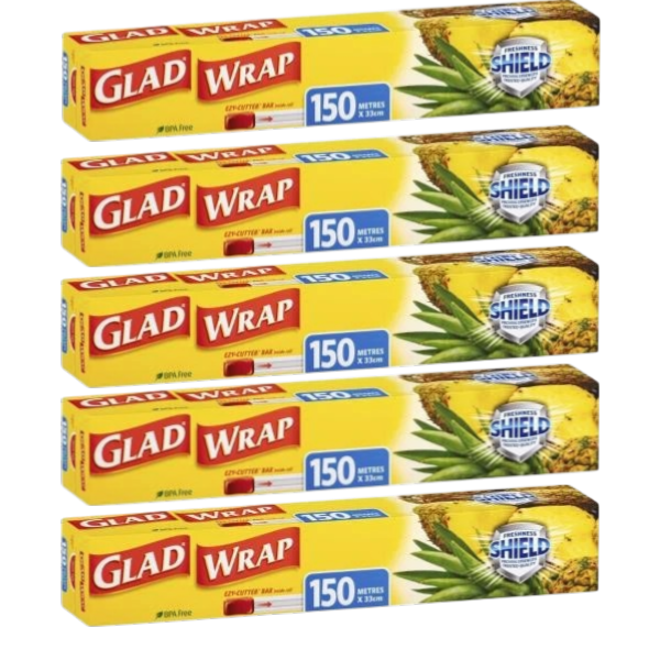 5 X Glad Cling Wrap | 150m