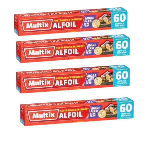 4 X Multix Aluminium Foil Wrap | 60 Metres