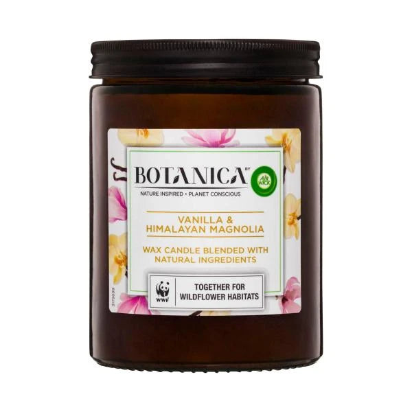 2 X Botanica By Air Wick Scented Candle Vanilla & Himalayan Magnolia | 1 each