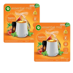 2 X Air Wick Essential Mist Happiness Pineapple-peach & Wild Mint Diffuser | 20mL