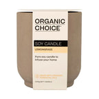 4 X Organic Choice Soy Candle Lemongrass 240g | 1 Each