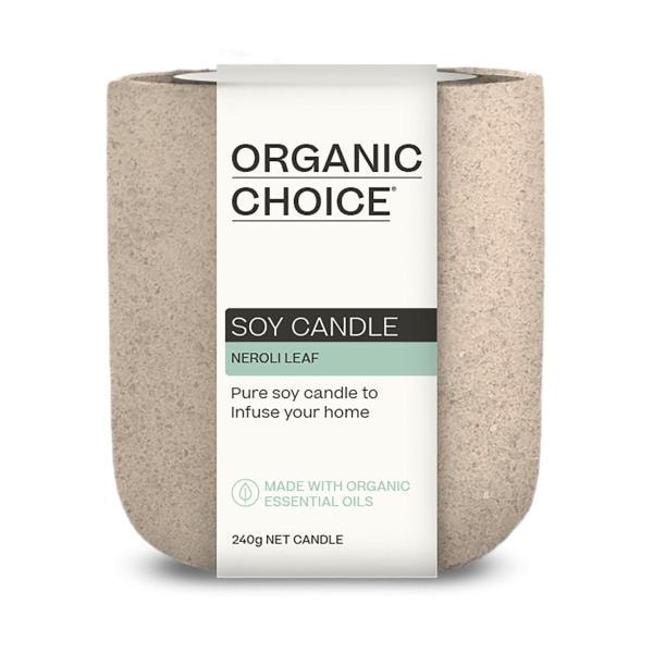 4 X Organic Choice Soy Candle Neroli Leaf | 240g