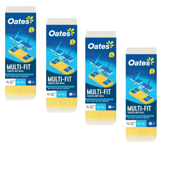 4 X Oates Multifit Sponge Refill | 2 pack