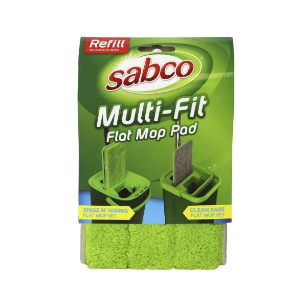 4 x Sabco Multi-fit Flat Mop Pad | 1 each