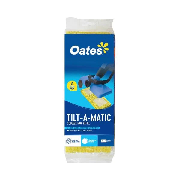 5 x Oates Tilt-a-matic Squeeze Mop Refill | 2 Pack