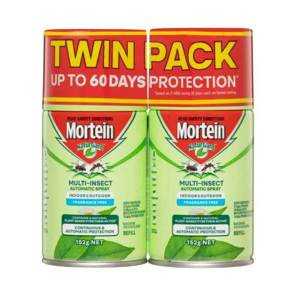 2 x Mortein Naturgard Mik Automatic Spray Fragrance Free Refill | 304g Secondary image