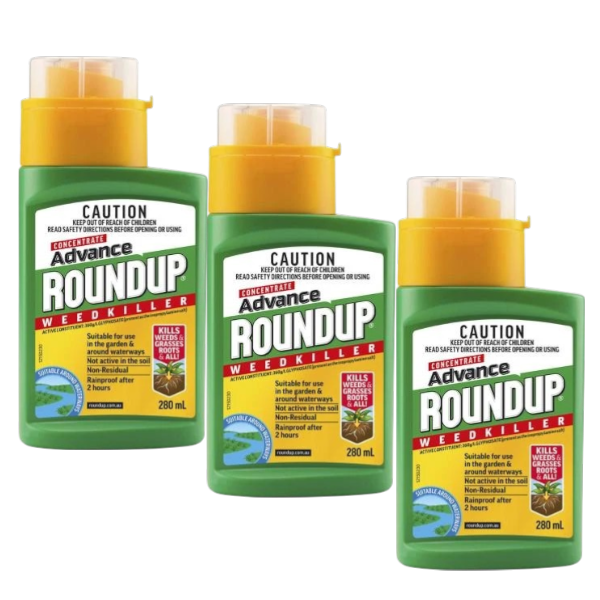 3 x Roundup Concentrate Advance Weedkiller | 280mL