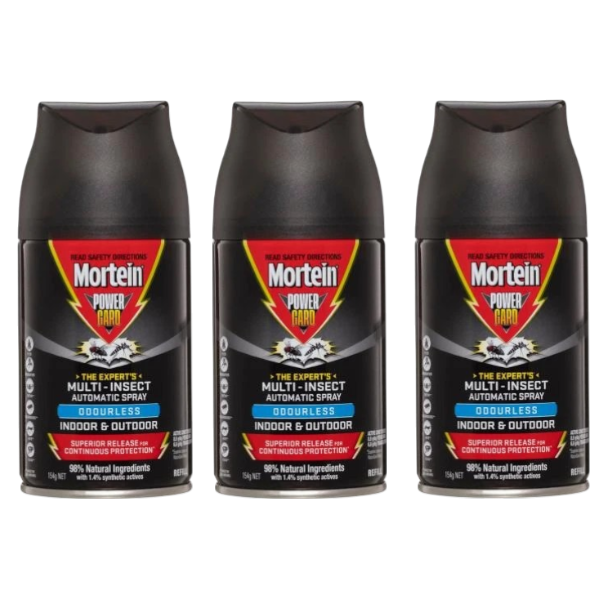 3 x Mortein Powergard Automatic Refill | 154g