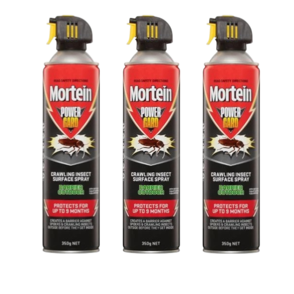 3 x Mortein Kill & Protect Barrier Surface Spray Outdoor | 350g