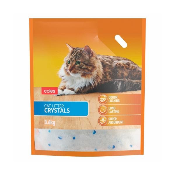 Coles Silica Gel Cat Litter Crystals | 3.6kg Main image